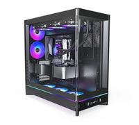 Boîtier PC ATX - MONTECH - HS02 Pro - Verre trempé incurvé - Ventilation verticale - Design réversible