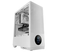 Tacens Boîtier PC ATX SAGITTA20 3x120mm Verre trempé Écran LED Températures USB-C Blanc