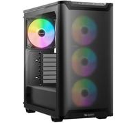 be quiet! Pure Base 501 Noir | Boîtier PC vitré, Mini ATX / Micro ATX / ATX, 4 ventilateurs Light Wings LX PWM, ARGB
