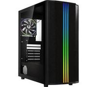 Boîtier PC - BITFENIX - Saber Mesh FRGB - Moyen tour - ATX - Noir - Verre trempé et façade Mesh