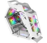 Boîtier PC Compact MicroATX Mars Gaming MC61 Blanc, 4 Ventilateurs 12cm, ARGB Chroma G