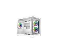Boîtier PC Cooler Master Elite 481 Wood White verre trempé mATX ATX avec ventilateurs ARGB PWM Blanc