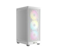 Boîtier PC Corsair 2000D RGB Airflow Blanc SFF, Mesh/Verre trempé, Mini-ITX, 3x120mm, USB 3.2 Gen 1/Gen 2, Refroidissement liquide, SFX, CC-9011247-WW