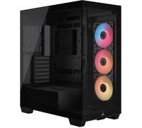 Boitier PC - CORSAIR - 3500X RSR ARGB Tempered Glass Mid-Tower - 3 ventilateurs ARGB à rotor inversé - Noir
