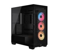 Boitier PC - CORSAIR - 3500X RSR ARGB Tempered Glass Mid-Tower - 3 ventilateurs ARGB à rotor inversé - Noir