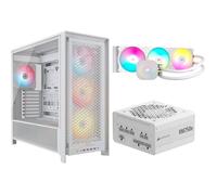 Boîtier PC CORSAIR 5000D RS ARGB Blanc + Refroidissement 360 ARGB + Alimentation RM750e 750W
