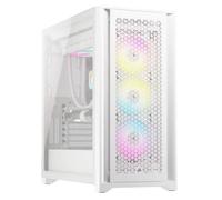 Boîtier PC - CORSAIR - CC-9011243-WW - ICUE 5000D RGB AIRFLOW - Moyen-tour - 3 fans AF120 RGB ELITE - iCUE Lighting Node PRO - Blanc