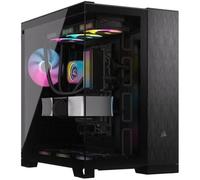 Boîtier PC - CORSAIR - CC-9011283-WW - 6500X Mid - Tower PC Case, Black/Obsidian Aluminum