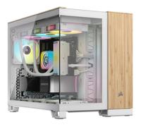 CORSAIR 2500X mATX PC Case, White Bamboo