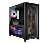 CORSAIR Frame 4000D LCD RS ARGB Boîtier PC - Écran Tactile LCD XENEON Edge 14,5 Pouces, Système InfiniRail, 4 Ventilateurs RS120 ARGB - Prend en Charge Les Cartes Mères à Connecteur Inversé - Noir