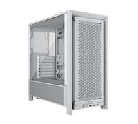 Corsair Boîtier PC taille moyenne Frame 4000D RS – 3x ventilateurs RS, Infinirail, 360mm – Blanc