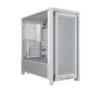 Corsair Frame 4000D Boîtier Modulaire ATX de Taille Moyenne - Débit d'air Élevé, InfiniRail™ Système de Montage des Ventilateurs, ASUS BTF, MSI Project Zero, Gigabyte Project Stealth - Blanc
