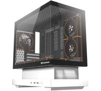 Boîtier PC - DARKFLASH - FLOATRON F1 - Blanc/Noir - Cube - Format M-ATX