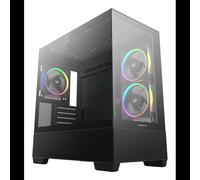 Boîtier PC DeepCool CG380 3F Midi Tower Noir, Acrylique/SPCC/Verre trempé, Carte mère ITX/micro ATX, 2x120mm avant+1x120mm arrière, USB 3.2 Gen 1/Gen 2, sans alim
