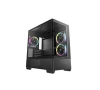 Boîtier PC DEEPCOOL CG380U 3F Tower Noir verre trempé micro ATX RGB 2x120 mm latéraux 1x120 mm arrière