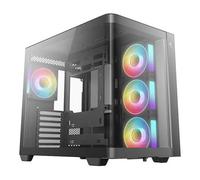 DeepCool boîtier PC CG530U 4F moyen tour ARGB panneau latéral verre trempé Noir