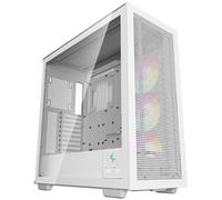 DeepCool Boîtier PC MORPHEUS – Grande tour E-ATX, verre trempé, façade mesh, blanc