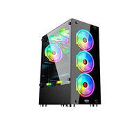 Boîtier PC et Ordinateurs Portables Machpower 4 Ventilateurs Argb, 3 USB 3.0, Panneau Avant en Verre
