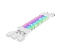 Boîtier PC Extension PSU Câble ARGB ATX 3X8PIN PCI-E GPU Neon Color Line ARGB Streamer Transfert Câble d'alimentation de Carte Graphique Installation Facile Facile à Utiliser
