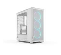 Boîtier PC - Fractal Design - FD-C-EPO1A-05 - Blanc - Verre trempé - Éclairage RGB - 3 ventilateurs inclus