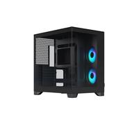 Fractal Design Boîtier PC Pop 2 Vision Black RGB – Moyen tour E-ATX, panneaux vitrés (Noir)