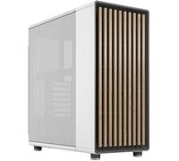 Fractal Design Boîtier PC North – Moyen tour ATX, façade chêne, 2x140 mm PWM, blanc