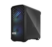 Fractal Design Torrent Compact RGB TG Light Tint - Boîtier compact - ATX étendu - pas d'alimentation (ATX) - noir - USB/Audio