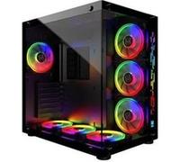 MRED - Boîtier PC Gamer ATX - Noir RGB Crystal Sea