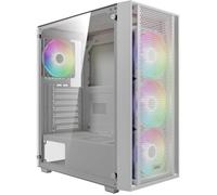 Boîtier PC Gamer - GAMDIAS - Aura GC2 Elite ARGB - ATX - Blanc - 4 Ventilateurs ARGB