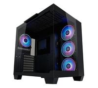 Boîtier PC Gamer - LC-Power - Gaming 809B - Verre trempé - Compatible ATX - Ventilateurs ARGB - Noir mat