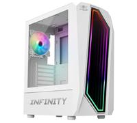 Boîtier PC Gamer - Spirit Of Gamer - INFINITY ARTIC - Blanc - RGB - Verre Trempé