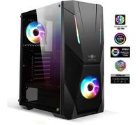 Boitier PC Gamer - SPIRIT OF GAMER - ROGUE V - ATX/mATX/ITX - 2 Ventilateurs LED ARGB 120mm - Verre Trempé