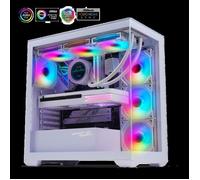 Boîtier PC Gamer - Spirit of Gamer - Spark Artic - RGB - 6 Ventilateurs - Verre Trempé