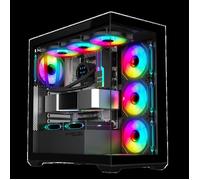 Boîtier PC Gamer - Spirit of Gamer - Spark Dark - RGB - 6 Ventilateurs - Compatible ATX/mATX/mITX