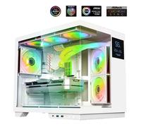 Boîtier PC Gamer - SPIRIT OF GAMER - VIPER CRX ARTIC - Écran LCD Multifonction - Verre Trempé - Compatible ATX