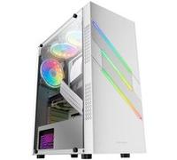 Boîtier PC Gaming ATX XL Mars Gaming MC-U3 Blanc, Triple Front ARGB, Ventilateur ARGB 12cm G