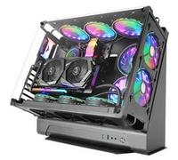 MARS GAMING MCB, Boîtier PC Gaming ATX XL, Custom Premium Edition, Structure Modulaire Double Chambre, Noir