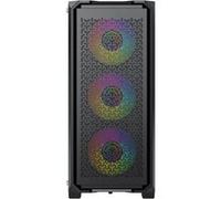 Boîtier PC Gaming ATX Yeyian Vault - Tour ATX, panneau en verre trempé, 4 ventilateurs inclus, support GPU 320 mm et radiateur 360 mm - Noir