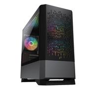 Cougar Gaming | BOITIER PC Gaming | MG140AIRRGBBLACK - pour Cartes mères Mini-ITX/Micro-ATX - 3 Ventilateurs ARGB Inclus - Contrôleur LED - Radiateur de 280 mm