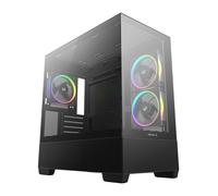 gaming CG380 3 moyen tour noir ARGB avec panneau latéral en verre transparent