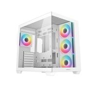 Boîtier PC gaming DeepCool CG530 4F moyen tour blanc ARGB avec panneau latéral verre trempé