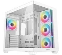 Boîtier PC gaming DeepCool CG530 4F moyen tour blanc ARGB avec panneau latéral verre trempé Blanc