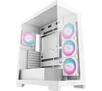 Boîtier PC gaming DeepCool CG580 4F moyen tour blanc ARGB avec panneau latéral acier Blanc
