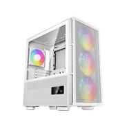 Boîtier PC gaming DeepCool CH560 Digital moyen tour blanc RGB avec panneau latéral acier