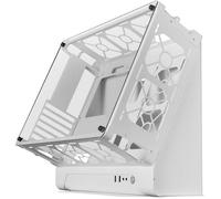 Mars Gaming MCB, Boîtier PC Gaming ATX XL, Custom Premium Edition, Structure Modulaire Double Chambre, Blanc