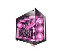 Mars Gaming – Boîtier PC Gaming MCV4 – Tour Custom XXL E-ATX, Verre trempé avant et latéral, Rose