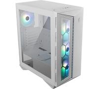 Boîtier PC gaming MSI MPG GUNGNIR 110R moyen tour blanc ARGB avec panneau latéral verre trempé
