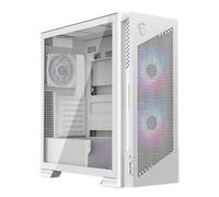 MSI MPG Velox 300R Airflow PZ White Boîtier PC Gaming Moyen Tour, Ventilateur Double Couche 160 mm, fonctionnalités EZ-DIY, Compatible radiateurs de 360 mm et Cartes mères ATX à connecteurs arrière
