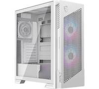 MSI MPG Velox 300R Airflow PZ White Boîtier PC Gaming Moyen Tour, Ventilateur Double Couche 160 mm, fonctionnalités EZ-DIY, Compatible radiateurs de 360 mm et Cartes mères ATX à connecteurs arrière