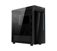 Boîtier PC GIGABYTE C200 Midi Tower ATX/micro ATX/Mini-ITX Noir, Acier/Verre/Plastique, 2x3.5", 2x2.5", USB 3.2 Gen 1, Vent. 120/140/240/280mm, GB-C200G
